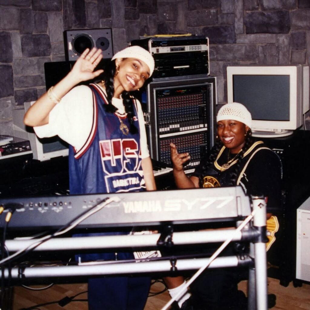 Sista with Missy Elliott at Dajhelon Studios in Rochester NY