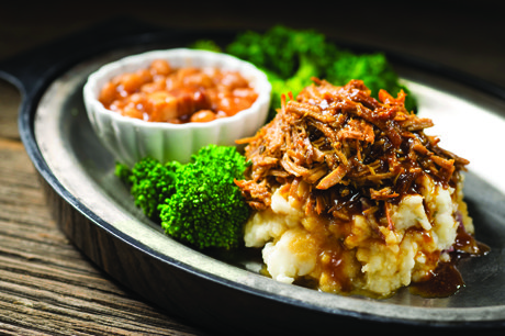 shredded apple pork