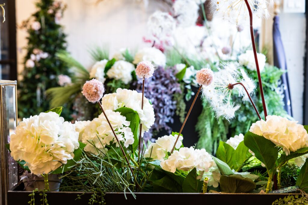 Fresh flowers on display at Stacy K Floral in Rochester NY