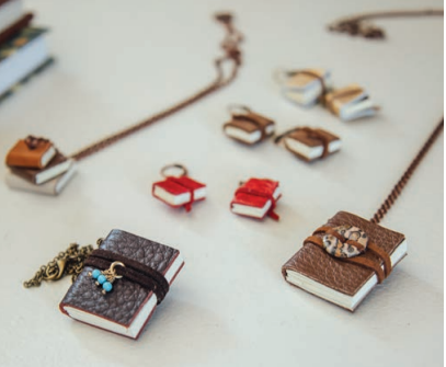 Gootnick’s tiny book jewelry