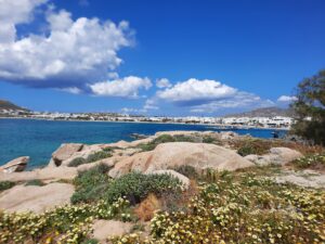 Koufonisia, Greece during April 2023 taken by managing editor of (585) magazine, Christine Green.