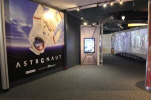 Entrance to Astronauts exhibit at the Rochester Museum & Science Center.