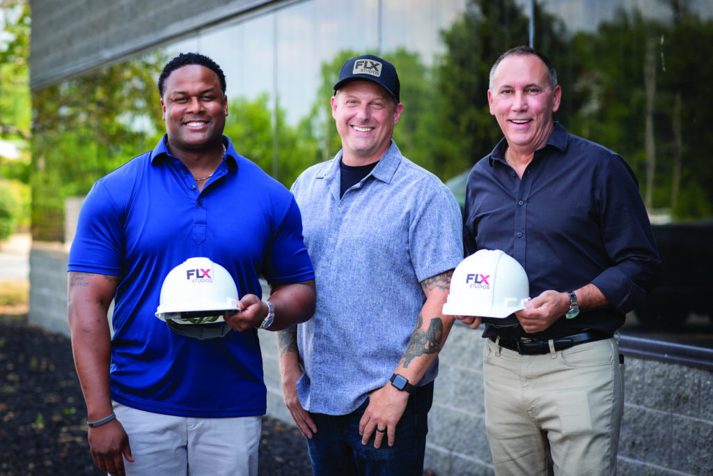 Kendrick Foxx (president), Gene Smith (CEO), and Mike Fonte (CFO) of FLX Studios.
