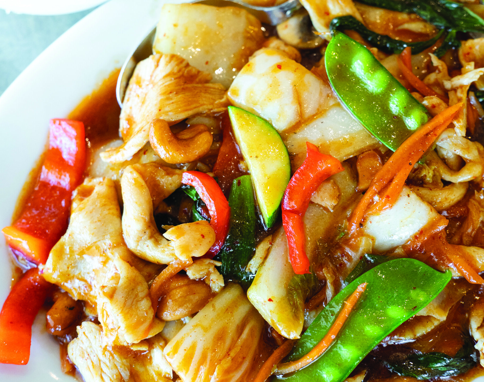 Chicken cashew dish from the King and I Thai cuisine in Rochester, NY.